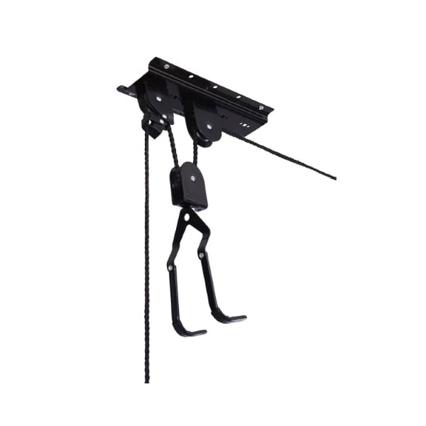 Set Of 4 Leisure Sports Bike Storage Hoists, Pulley And Strap System To Lift Bicycles, Ladders